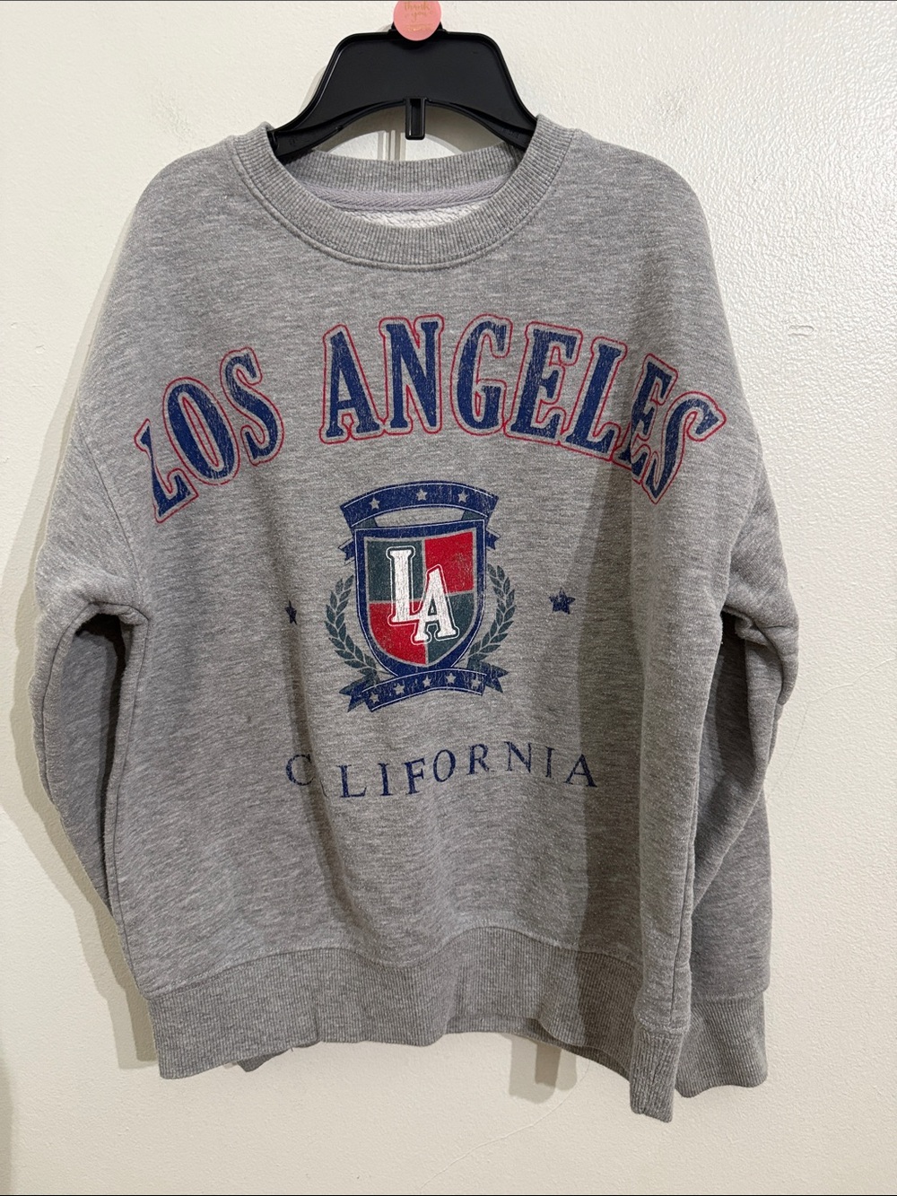 Los Angeles Graphic Crewneck Sweatshirt Girls Size 7/8 Goodie Two Sleeves